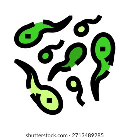 Grupo de organismos microscópicos que representam bactérias, vírus ou germes, simbolizando elementos patogênicos e doenças contagiosas num contexto científico e sanitário