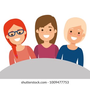 group of milennials generation young people