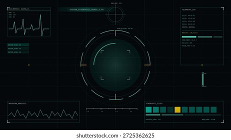 Un grupo de monitores muestra datos y métricas en una sala de control. Las pantallas muestran gráficos, gráficos y detalles de diagnóstico en un entorno oscuro, lo que indica un análisis continuo.