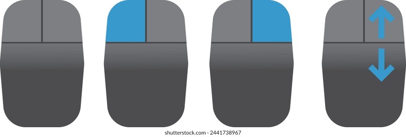 The group of mouse icons