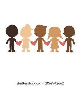 845 Group Of Multicultural Children Holding Hands Images, Stock Photos ...