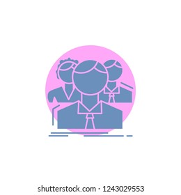 group, multiplayer, people, team, online Glyph Icon.