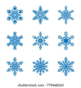 Group of new design of Snow flake for Christmas Decorate  