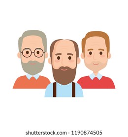 group old men avatars characters