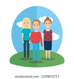 group of old people avatars characters