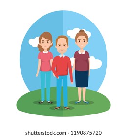 group of old people avatars characters