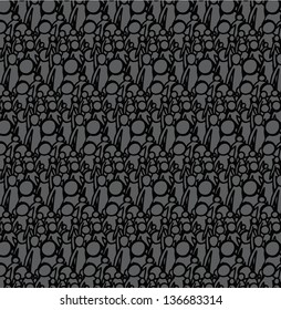 group op people seamless pattern