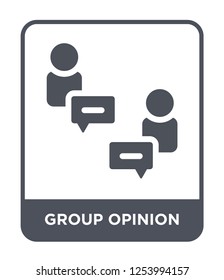 group opinion icon vector on white background, group opinion trendy filled icons from General collection, group opinion simple element illustration