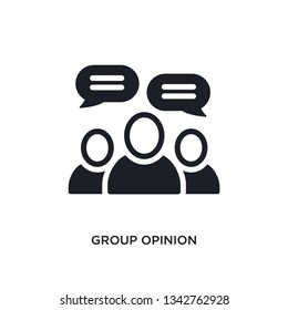 group opinion isolated icon. simple element illustration from general-1 concept icons. group opinion editable logo sign symbol design on white background. can be use for web and mobile