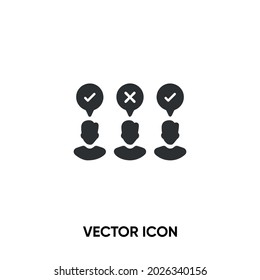 Group opinion vector icon. Modern, simple flat vector illustration for website or mobile app.Opinion symbol, logo illustration. Pixel perfect vector graphics	