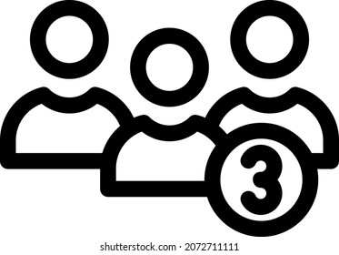 Group Outline Vector Icon Design Stock Vector (Royalty Free) 2072711111 ...