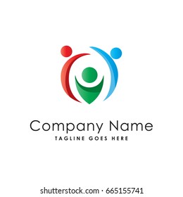 group partner people logo template