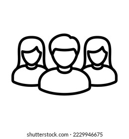 Grupo, Icono De Equipo De Colaboración Icono Diseño Plantilla Vector Signo De Ilustración Y Píxeles De Símbolo Perfecto