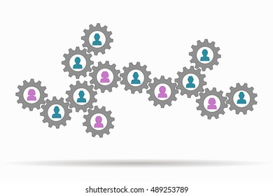 Group People Stock Vector (Royalty Free) 489253789 | Shutterstock