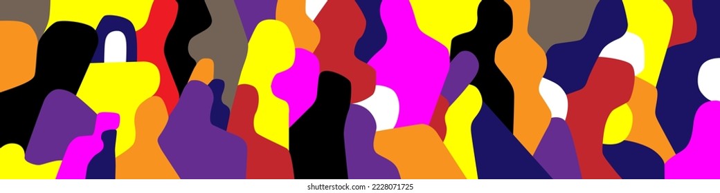 Group of people - abstract vector illustration , design element