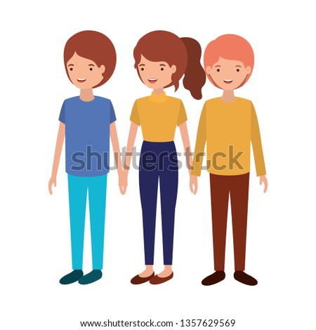 group of people avatar character