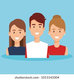 group of people avatars characters