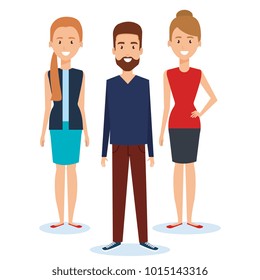 group of people avatars characters
