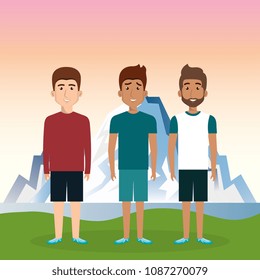 group of people avatars characters