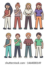 group of people avatars characters