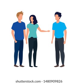 group of people avatars characters