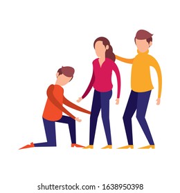 group of people avatars characters icons vector illustration design