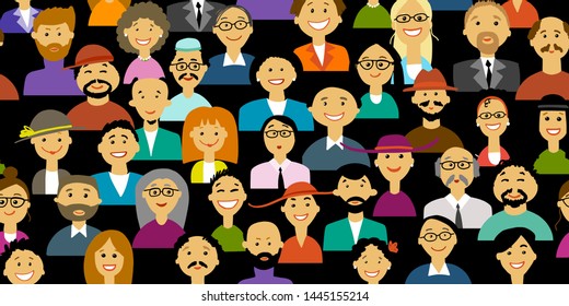 Group of people, background for your design