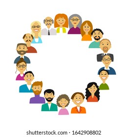 Group of people, background for your design. Vector illustration