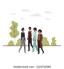 group of people business avatar character
