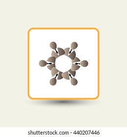  Group of People , business  meeting Icon Vector Symbol