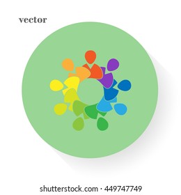  Group of People , business  meeting Icon Vector Symbol