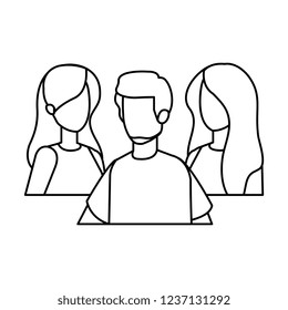 group of people characters