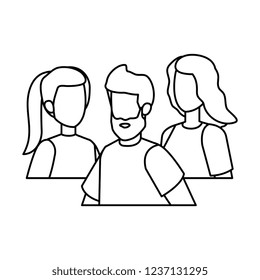 group of people characters