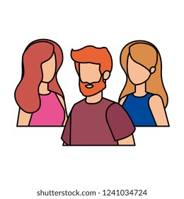 group of people characters