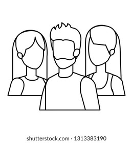 group of people characters