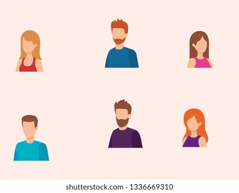 group of people characters
