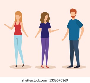 group of people characters