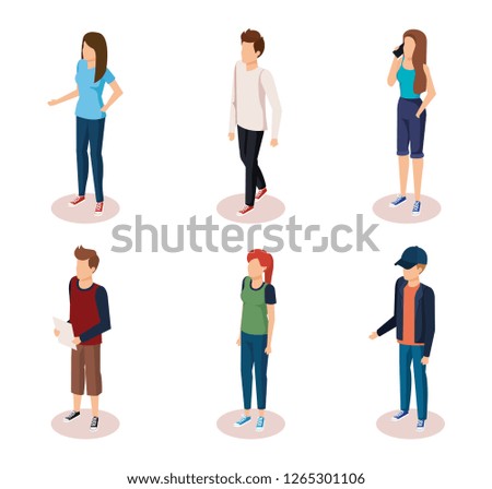 group of people characters