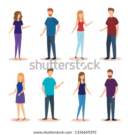 group of people characters