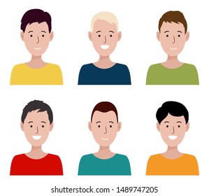 Group People Characters Diverse Avatar Icons Stock Vector (Royalty Free ...