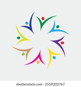 group people circle design simple art