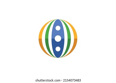 Vector de logotipos coloreados de grupo de personas