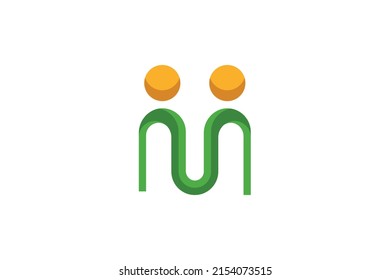 Group of People Colored Logo Vector