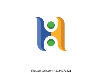 Vector de logotipos coloreados de grupo de personas