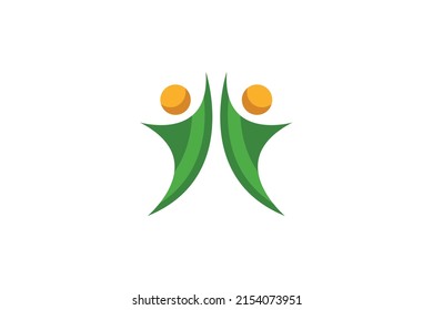Group of People Colored Logo Vector