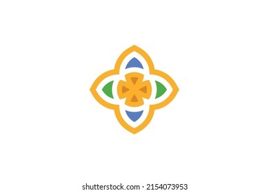 Group of People Colored Logo Vector