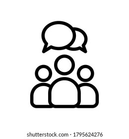 group people communication icon  vector illustration