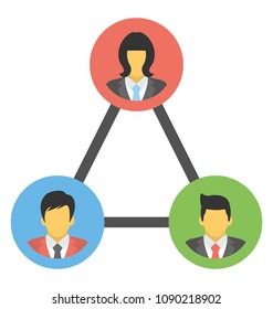 
A group of people connected showing concept of work group
