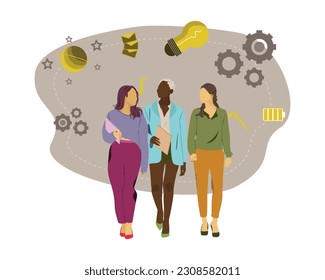Ilustración vectorial de discusión de grupo de personas 