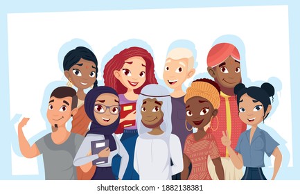 diseño de ilustraciones vectoriales de caracteres de diversidad de grupo de personas